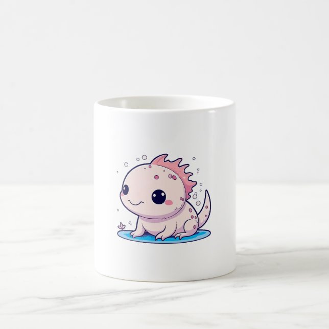 cute axolotl philosopher coffee mug (Center)