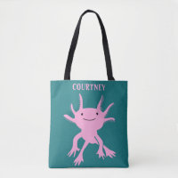 Cute Axolotl Pink Salamander Personalised