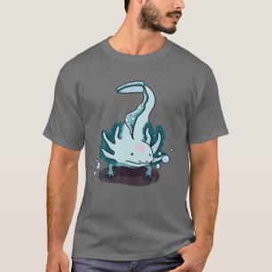 Cute Axolotl Plush Blue Salamander Axolotl Stuffed T-Shirt