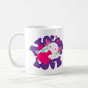 Cute Axolotl Salamander Coffee Mug