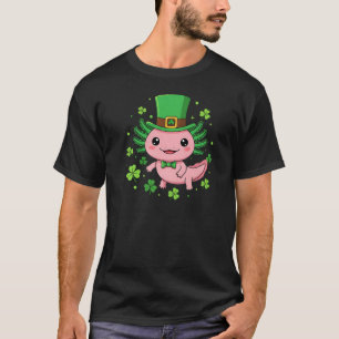 ​Cute Axolotl St Patrick's Day Art T-Shirt