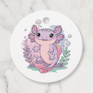 Cute Axolotls Favour Tags