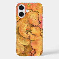 Cute Baby and Mum Bears iPhone Case