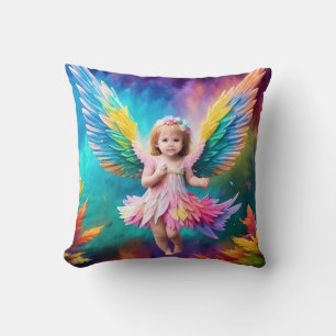 Cute Baby Angel Wings Art-38424 Cushion