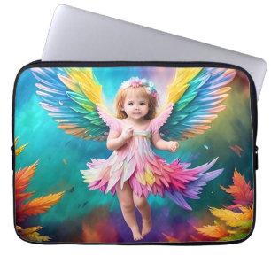 Cute Baby Angel Wings Art-38424 Laptop Sleeve