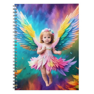 Cute Baby Angel Wings Art-38424 Notebook