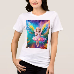 Cute Baby Angel Wings Art-38424 Tri-Blend Shirt