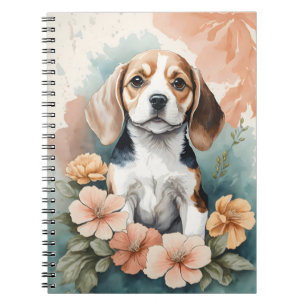Cute Baby Animals   Adorable Beagle Puppy Notebook