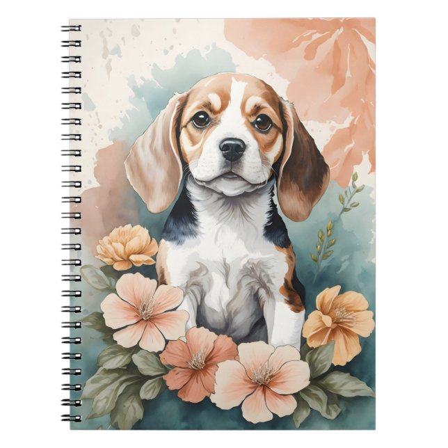 Cute Baby Animals | Adorable Beagle Puppy Notebook (Front)