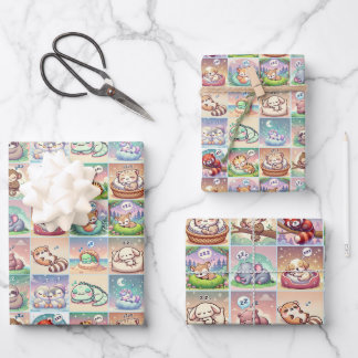 Cute Baby Animals - Baby Shower Wrapping Paper