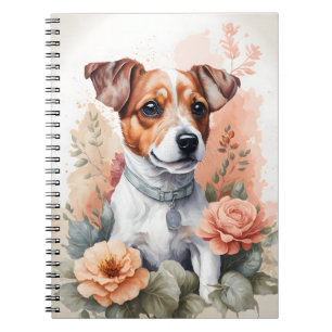 Cute Baby Animals Cute Jack Russel Terrier Puppy Notebook