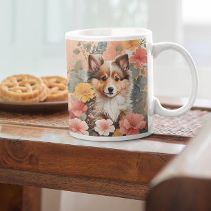 Cute Baby Animals   Cute Shetland Sheepdog Puppy Coffee Mug