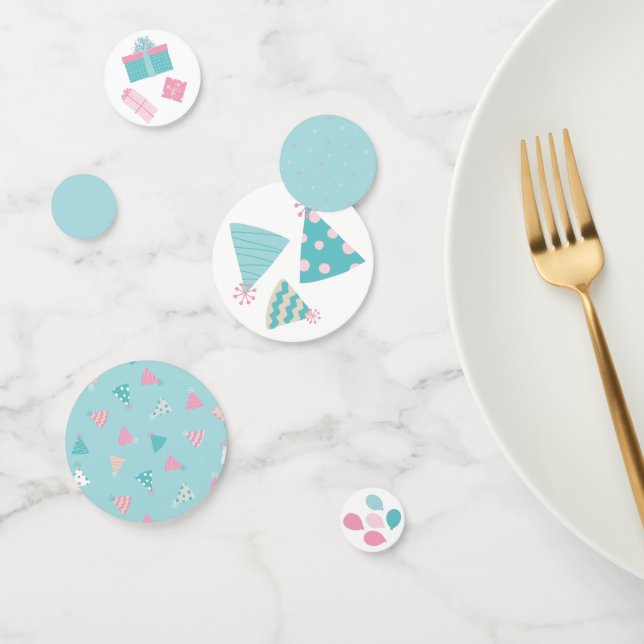 Cute Baby Animals Garden Party 1st Birthday Table Confetti (Group)