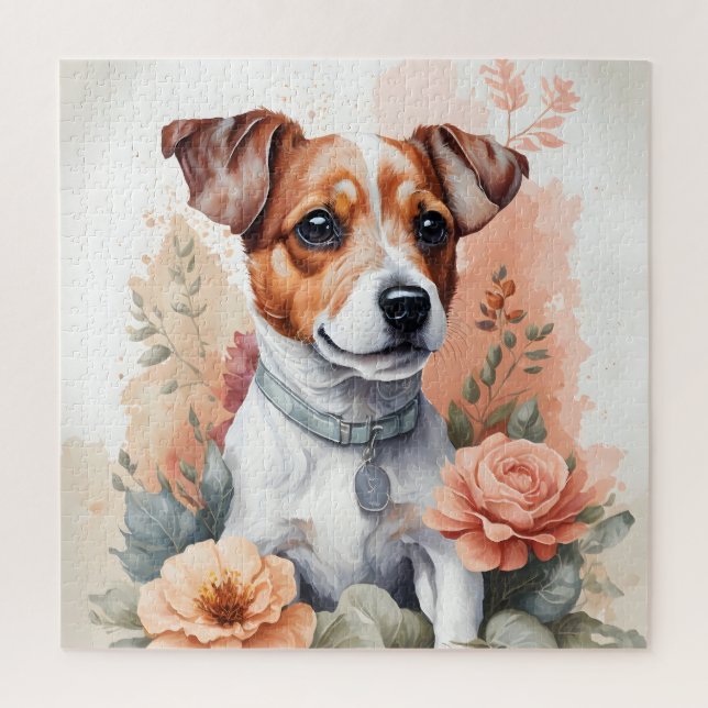 Cute Baby Animals | Jack Russell Terrier Puppy Jigsaw Puzzle (Vertical)