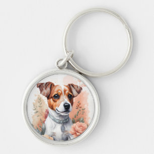 Cute Baby Animals Jack Russell Terrier Puppy Key Ring