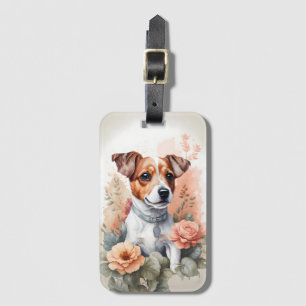 Cute Baby Animals Jack Russell Terrier Puppy Luggage Tag