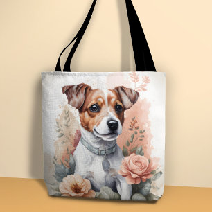 Cute Baby Animals Jack Russell Terrier Puppy Tote Bag