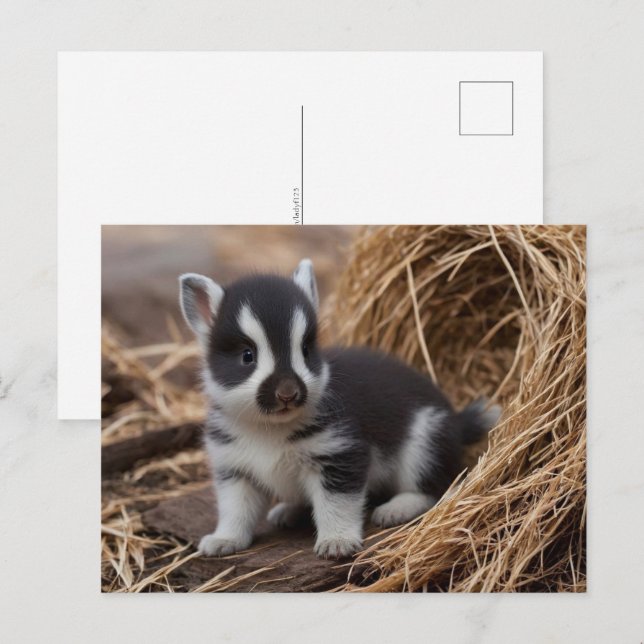 Cute Baby Animals, Postcrossing Postcard (Front/Back)