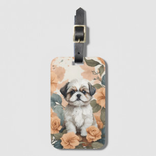 Cute Baby Animals - Shih Tzu Puppy Luggage Tag