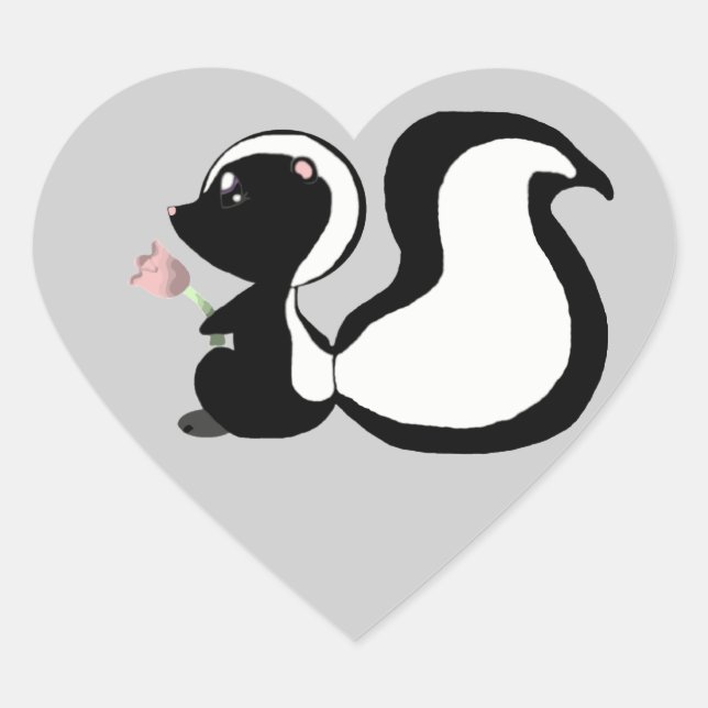 Cute Baby Animals Skunk Stickers/Envelope Seals (Front)