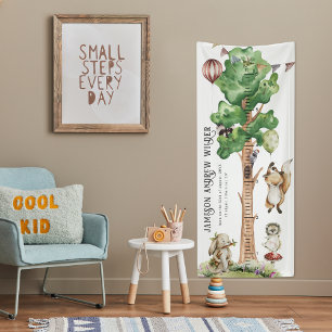 Cute Baby Animals   Vinyl Growth Chart Banner