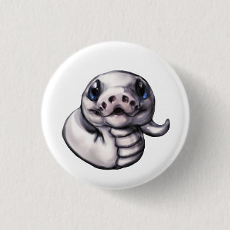 Cute Baby Ball Python Button (Leucistic)