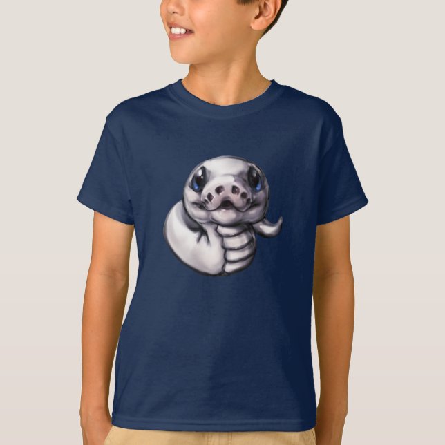 Cute Baby Ball Python Shirt (Leucistic) (Front)
