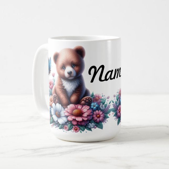Cute Baby Bear Cub Coffee Mug (Front Left)