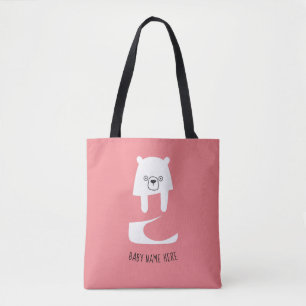 CUTE BABY BEAR   Dad Mum Daughter Son Family Baby  Tote Bag
