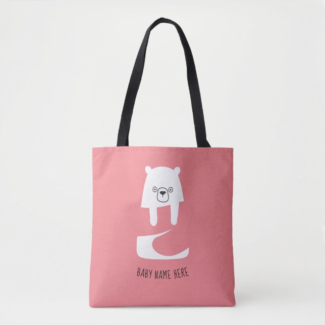 CUTE BABY BEAR | Dad Mum Daughter Son Family Baby  Tote Bag (Front)