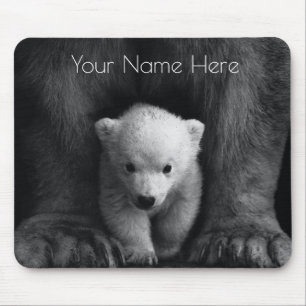 Cute Baby Bear Personalised Mouse Pad