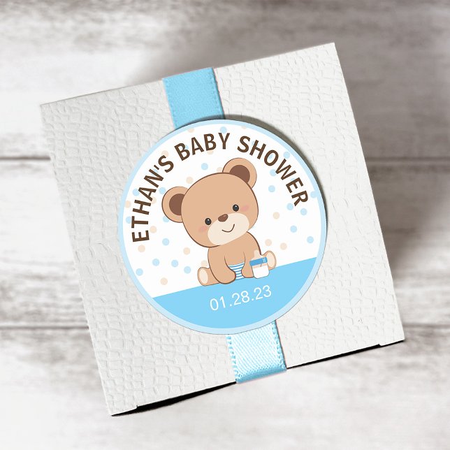 Cute Baby Bear Sticker (Blue) (Creator Uploaded)