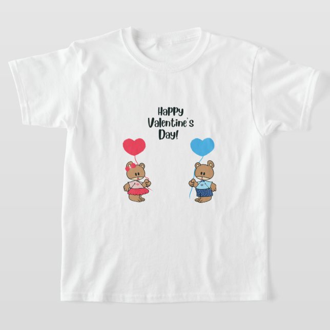 Cute baby bears for Valentine Day’s  T-Shirt (Laydown)