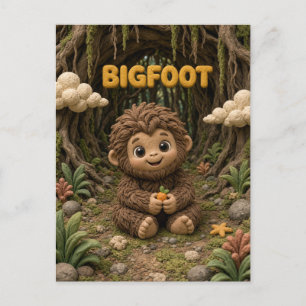 Cute Baby Bigfoot, Mythical Postcard