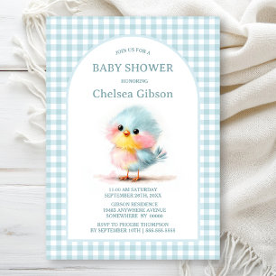 Cute Baby Bird Baby Shower Invitation