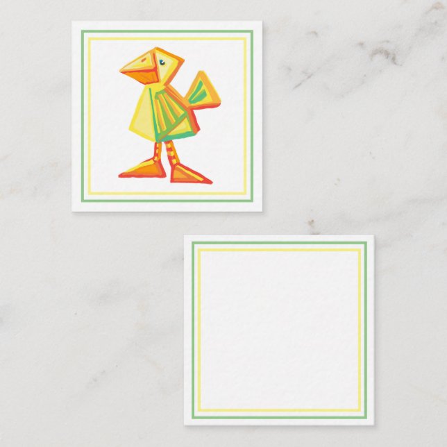 Cute baby bird Enclosure Card (Front/Back)