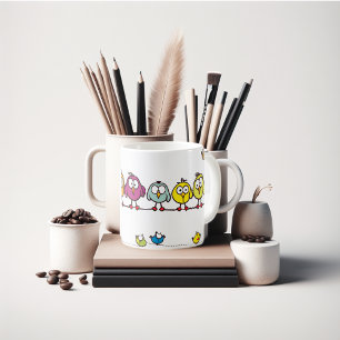 Cute baby birds for your cute love coffee mug