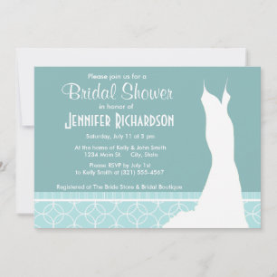 Cute Baby Blue Circles Invitation
