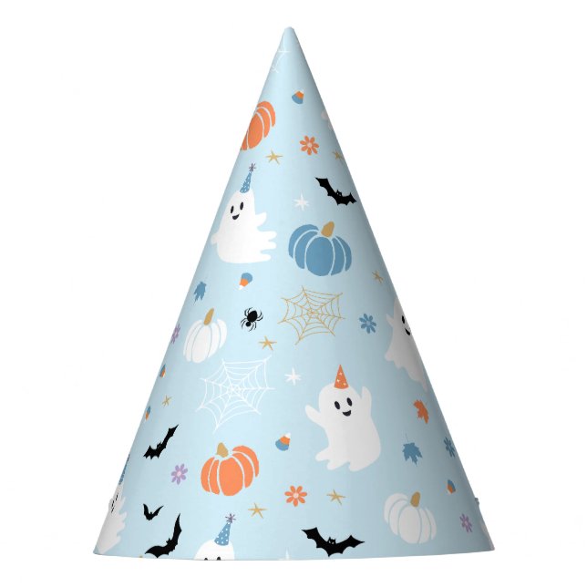 Cute baby Blue Ghost Halloween Party Hat (Front)