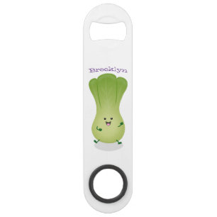 Cute baby bok choy cartoon illustration