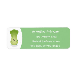 Cute baby bok choy cartoon illustration