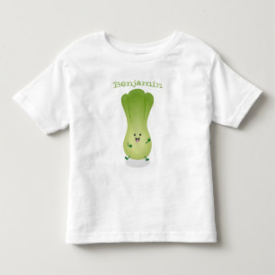 Cute baby bok choy cartoon illustration toddler T-Shirt