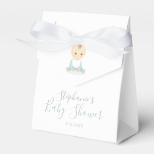 Cute Baby Boy and his Mobile Baby Shower Favour Box