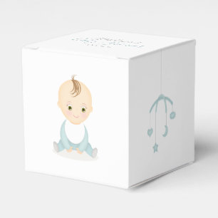 Cute Baby Boy and his Mobile Baby Shower Favour Box