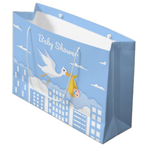 cute baby boy shower  large gift bag