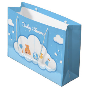 cute baby boy shower  large gift bag