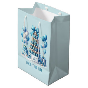 Cute baby boy shower party cookies medium gift bag
