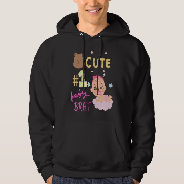 Cute Baby Brat Girl Hoodie (Front)