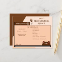 Cute Baby Brown Bear Computer Screen Game Flyer
