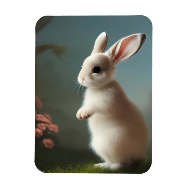Cute Baby Bunny Portrait  Magnet (Vertical)
